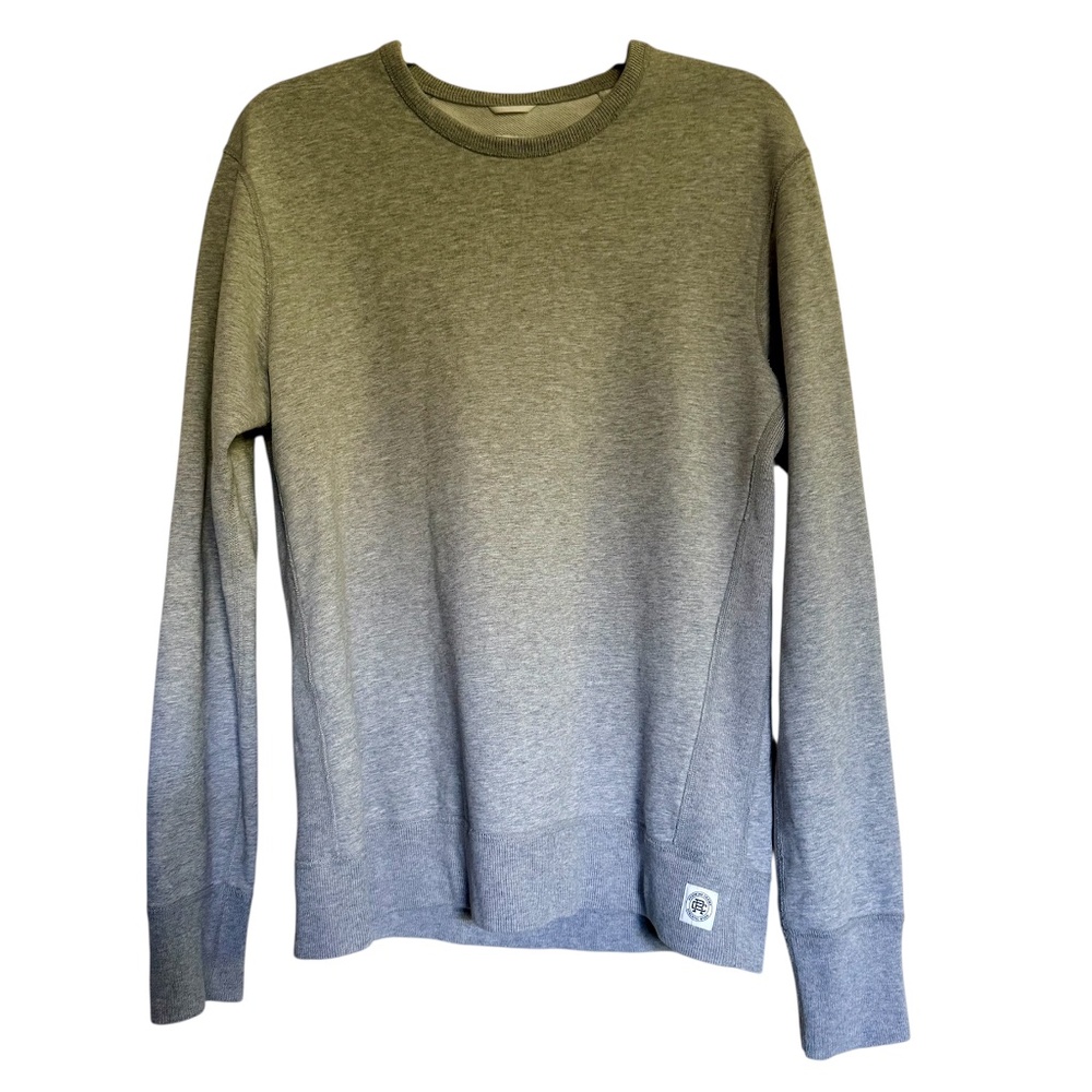 Reigning Champ Classic Fit Midweight Terry Crewneck Sweatshirt Size Small Gray